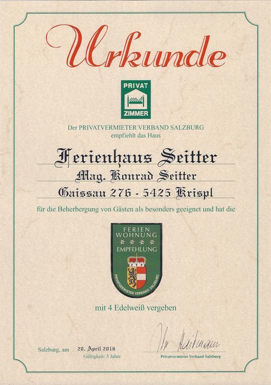 Ferienhaus Seitter Krispl Екстериор снимка